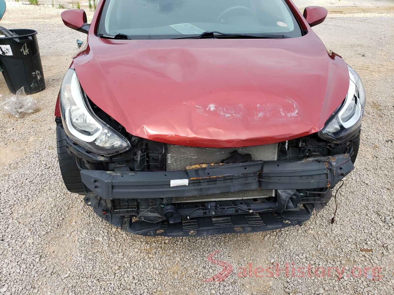 5NPDH4AE3GH722507 2016 HYUNDAI ELANTRA