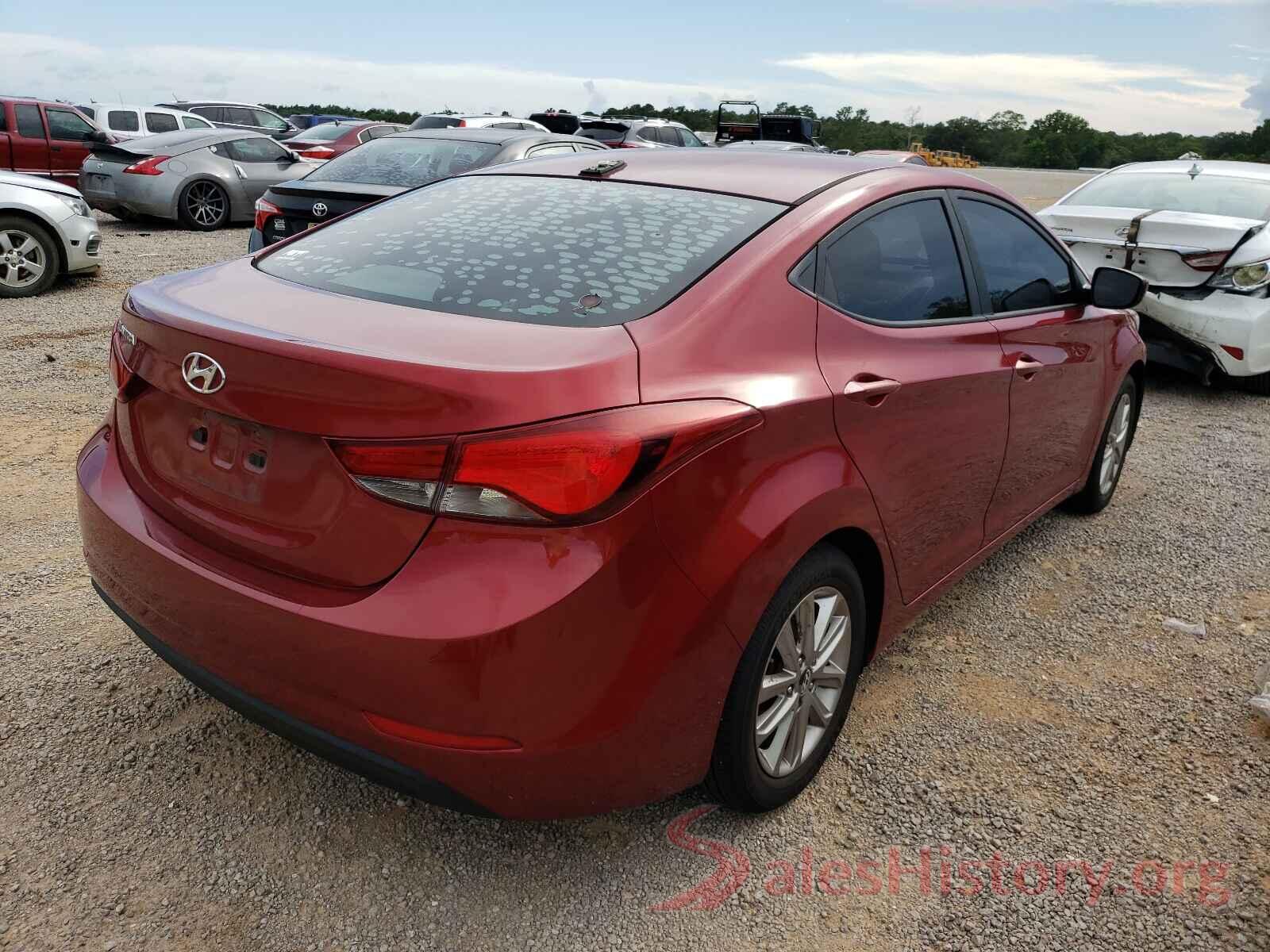 5NPDH4AE3GH722507 2016 HYUNDAI ELANTRA