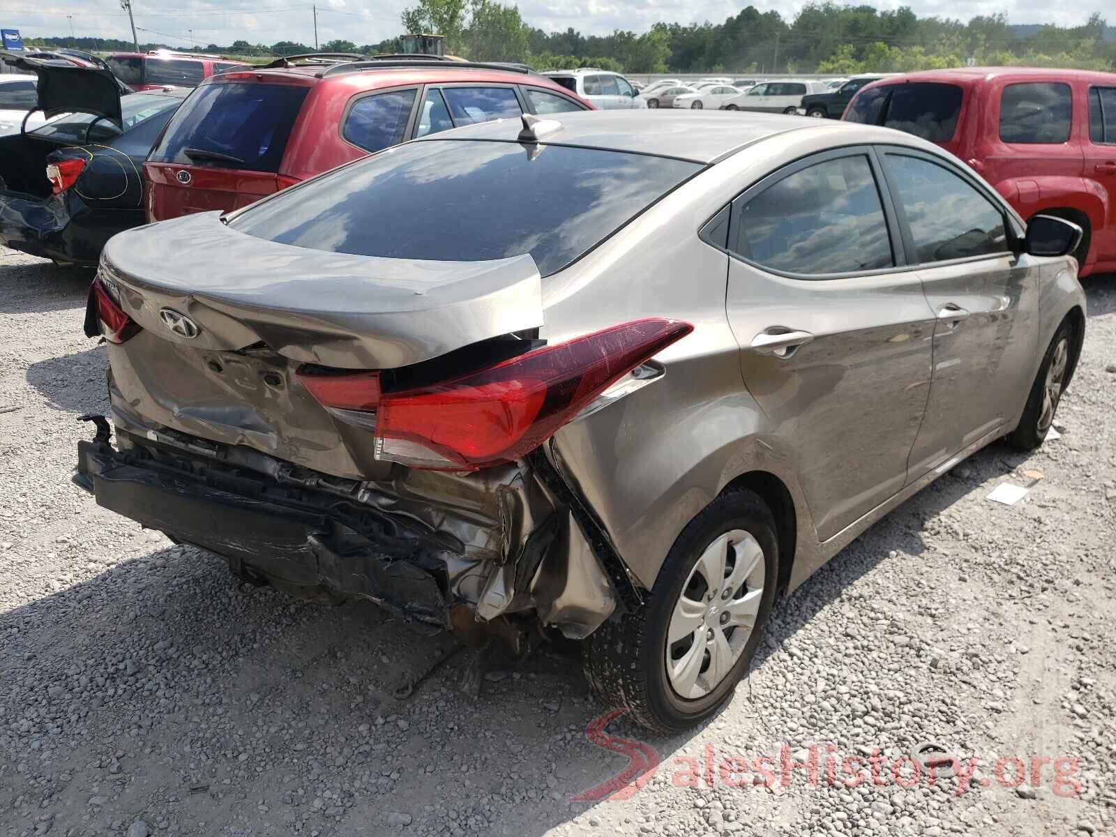 5NPDH4AE0GH740592 2016 HYUNDAI ELANTRA