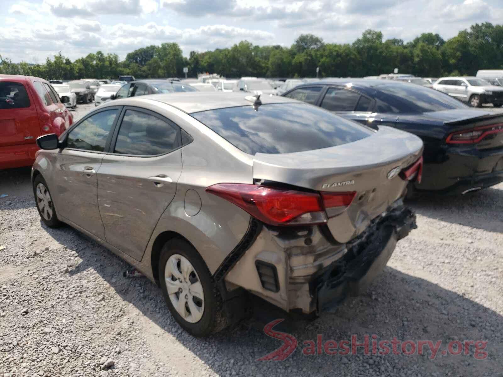 5NPDH4AE0GH740592 2016 HYUNDAI ELANTRA