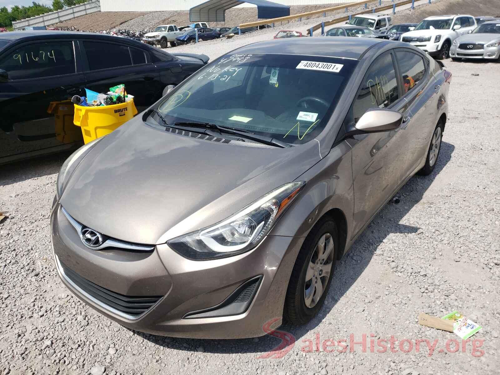 5NPDH4AE0GH740592 2016 HYUNDAI ELANTRA