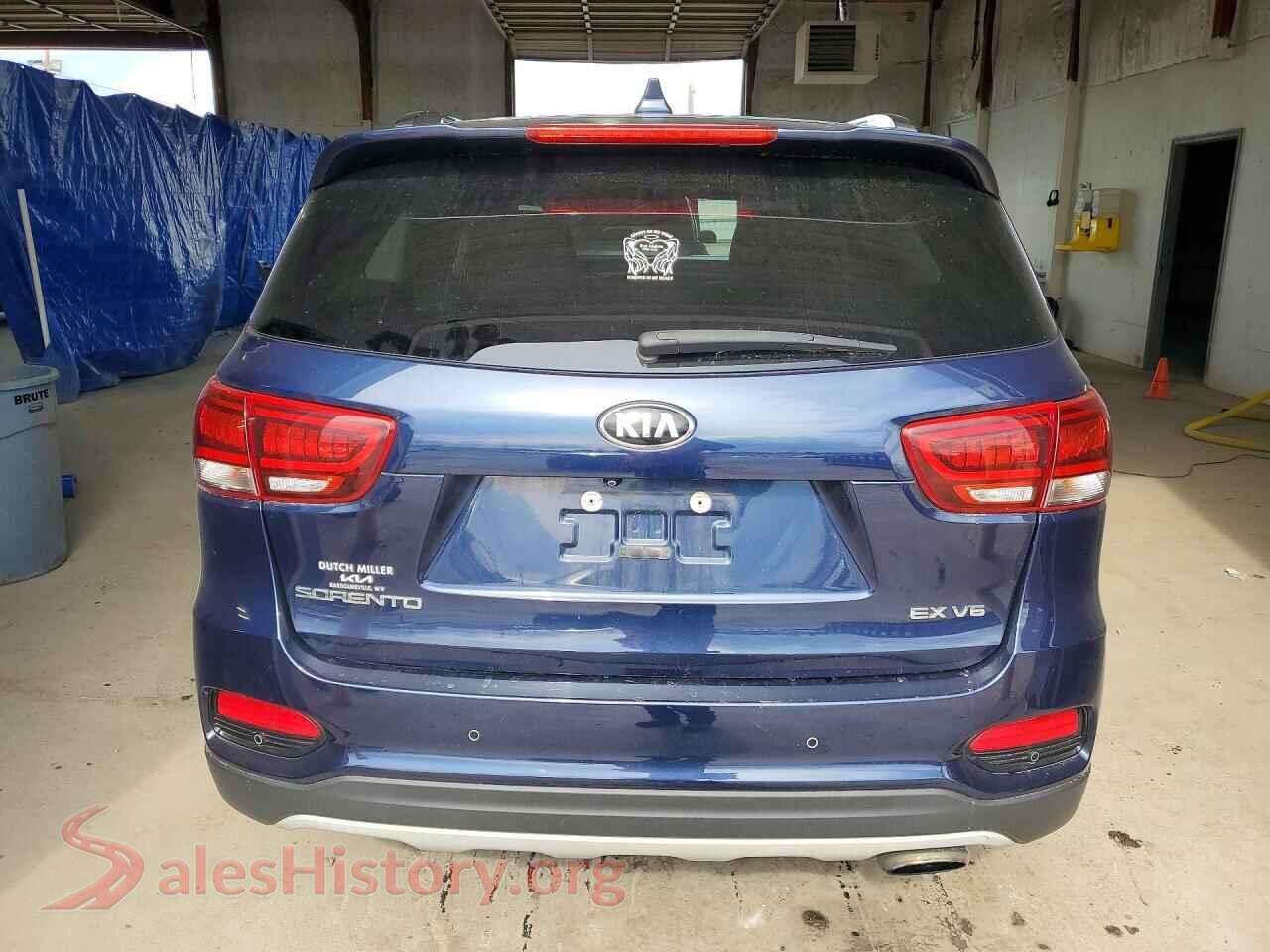 2019 KIA SORENTO VIN 5XYPHDA50KG455727, left side view