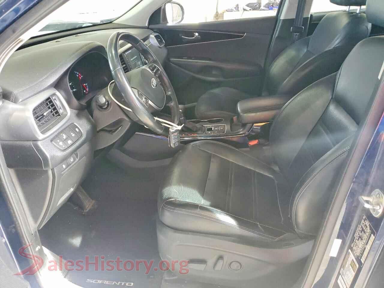 2019 KIA SORENTO VIN 5XYPHDA50KG455727, engine bay