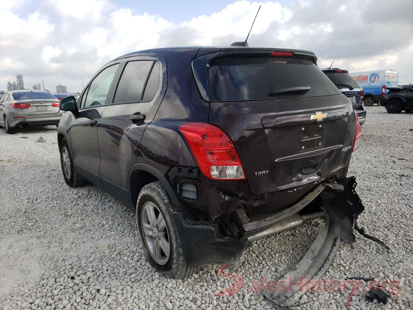 KL7CJKSB4LB332212 2020 CHEVROLET TRAX