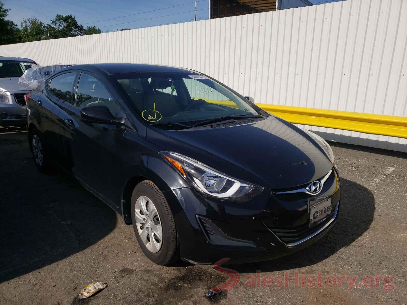 5NPDH4AE8GH795730 2016 HYUNDAI ELANTRA