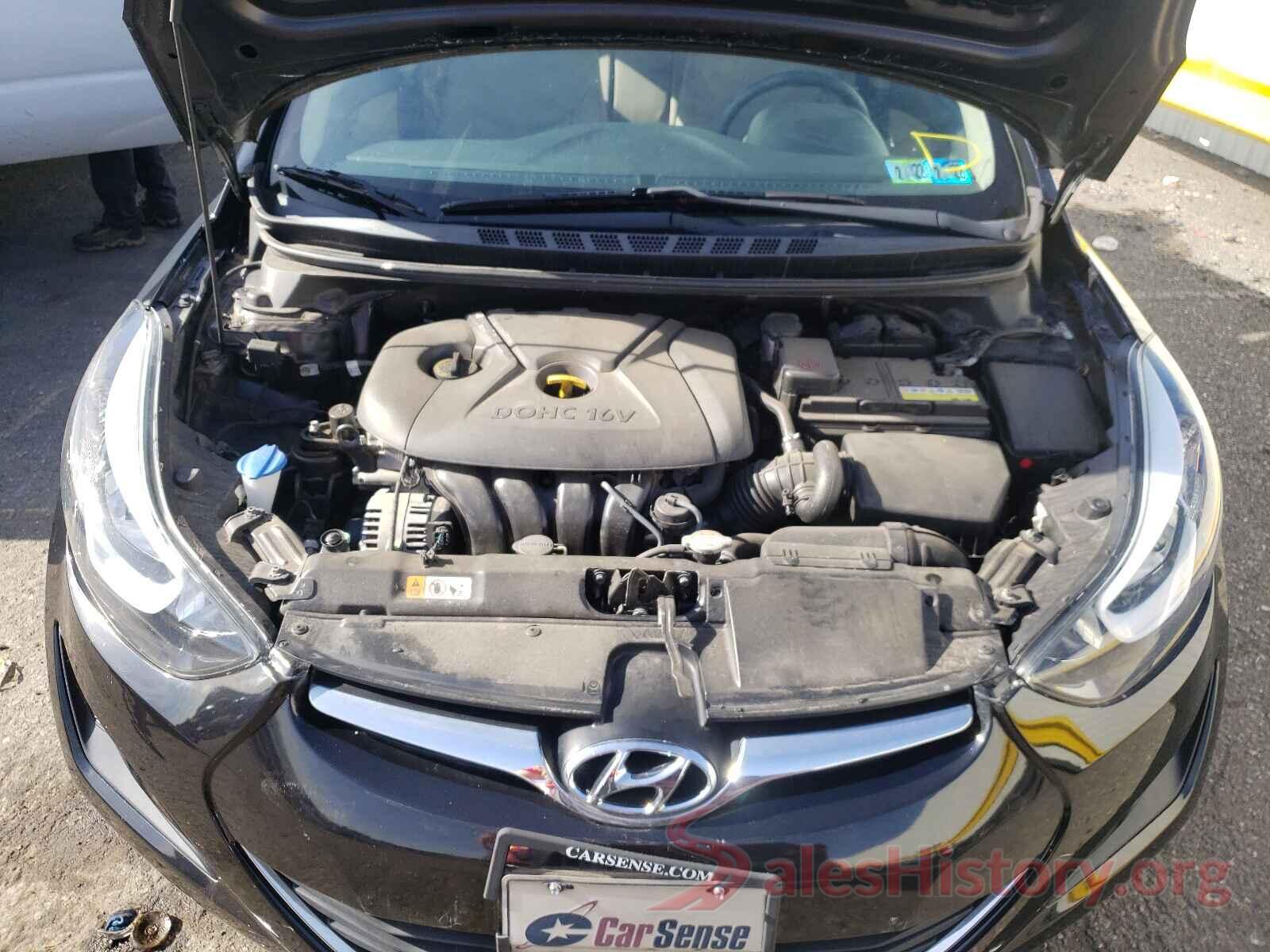 5NPDH4AE8GH795730 2016 HYUNDAI ELANTRA