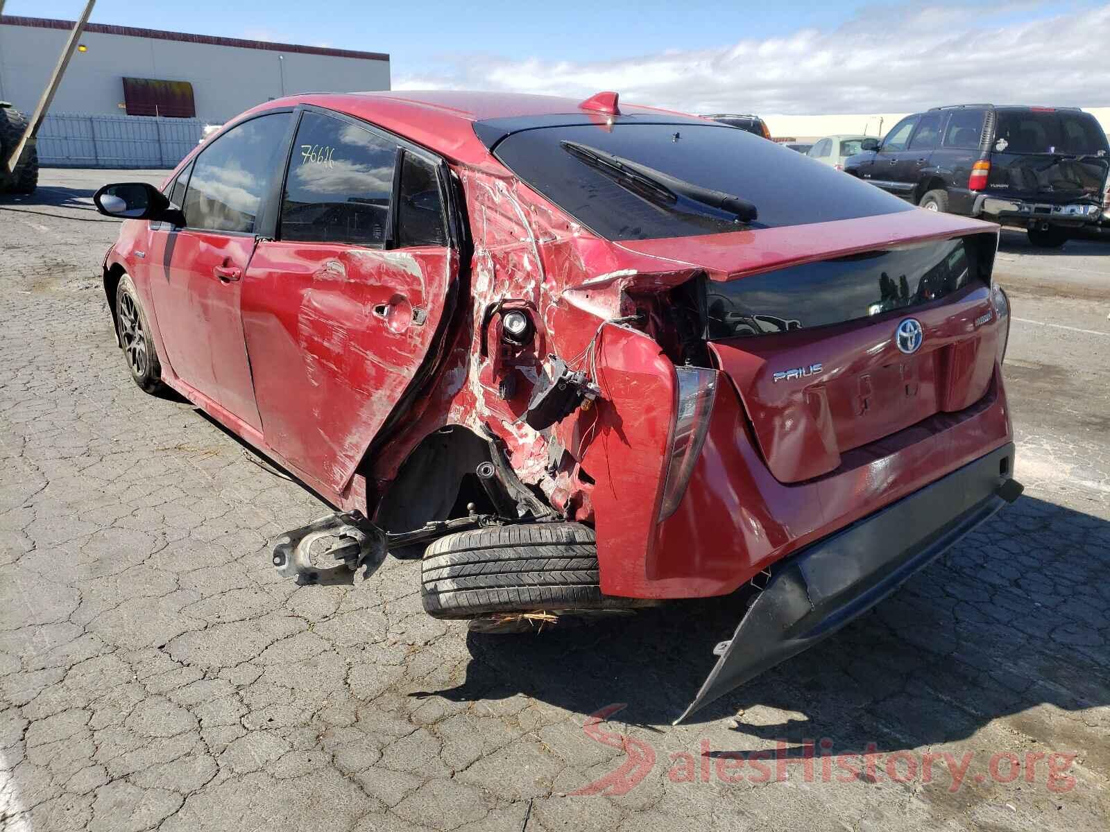 JTDKBRFU4G3518333 2016 TOYOTA PRIUS