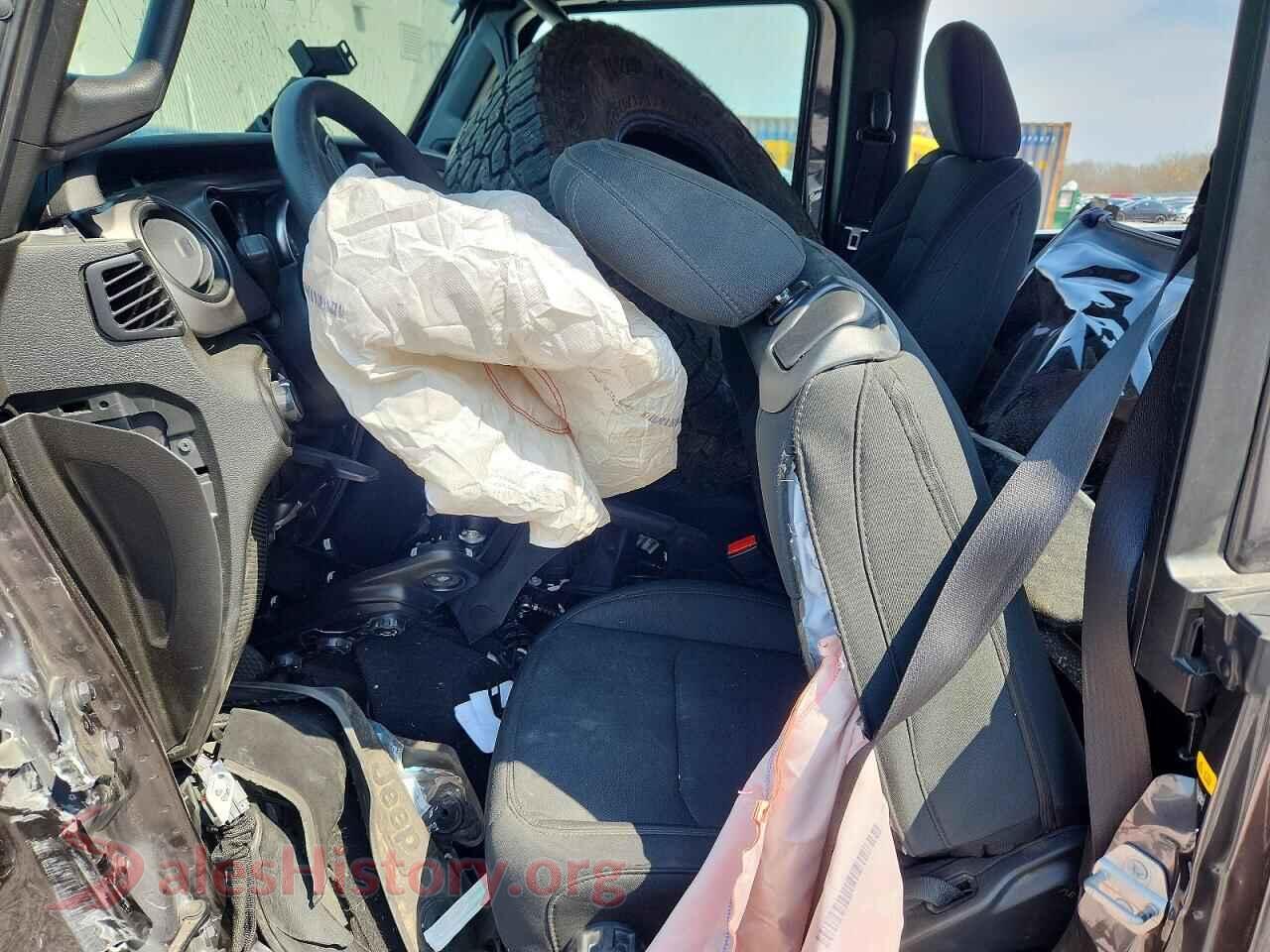 2021 JEEP WRANGLER VIN 1C4GJXAN5MW722288, engine bay