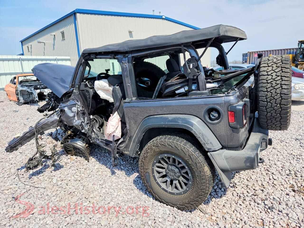 2021 JEEP WRANGLER VIN 1C4GJXAN5MW722288, front view