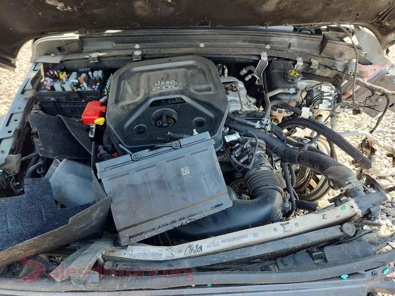 2021 JEEP WRANGLER VIN 1C4GJXAN5MW722288, VIN plate