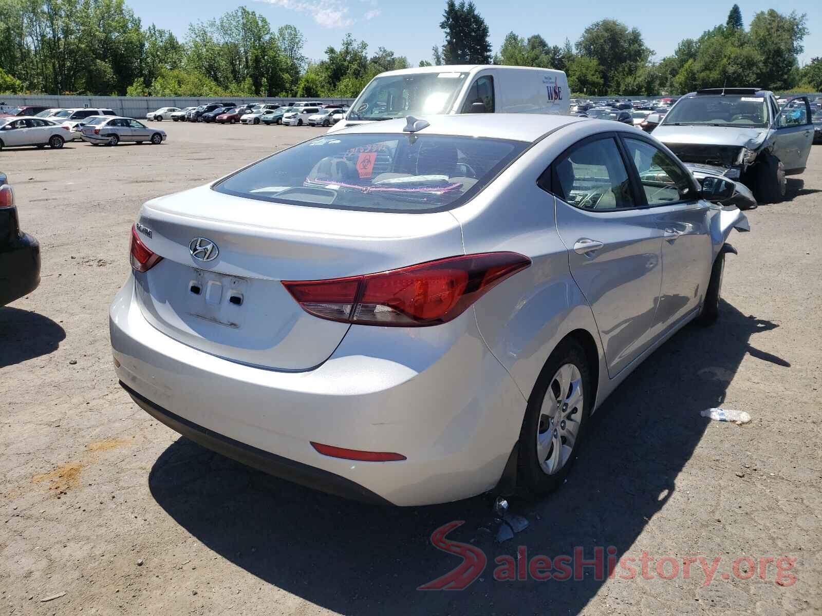 5NPDH4AE6GH750057 2016 HYUNDAI ELANTRA