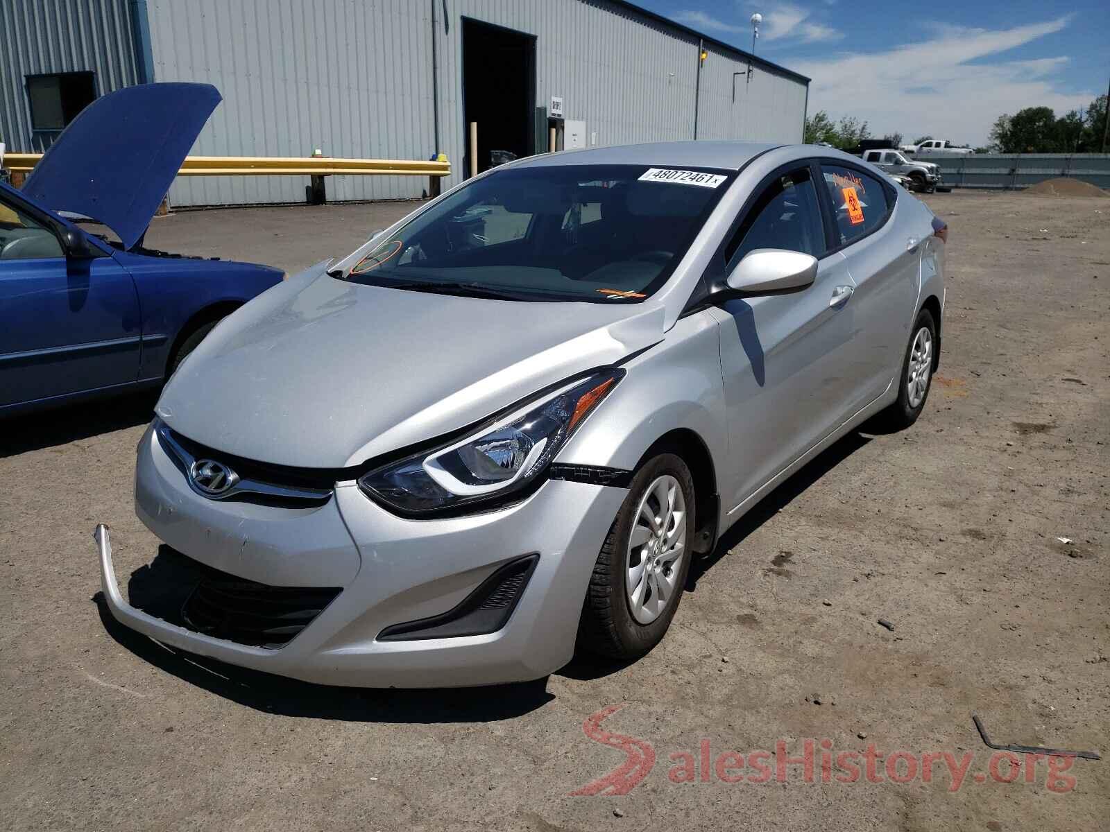 5NPDH4AE6GH750057 2016 HYUNDAI ELANTRA