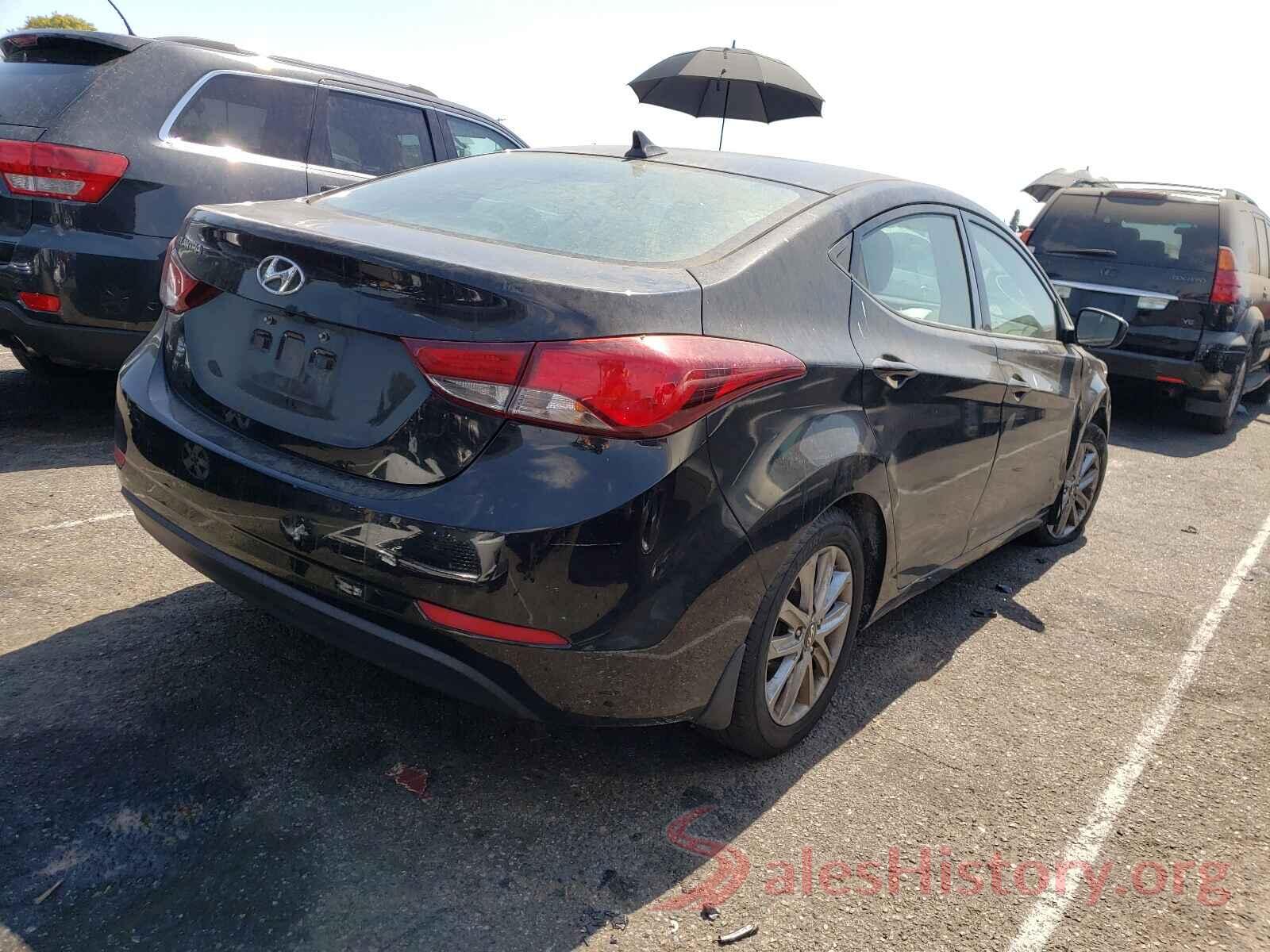 5NPDH4AE8GH659260 2016 HYUNDAI ELANTRA