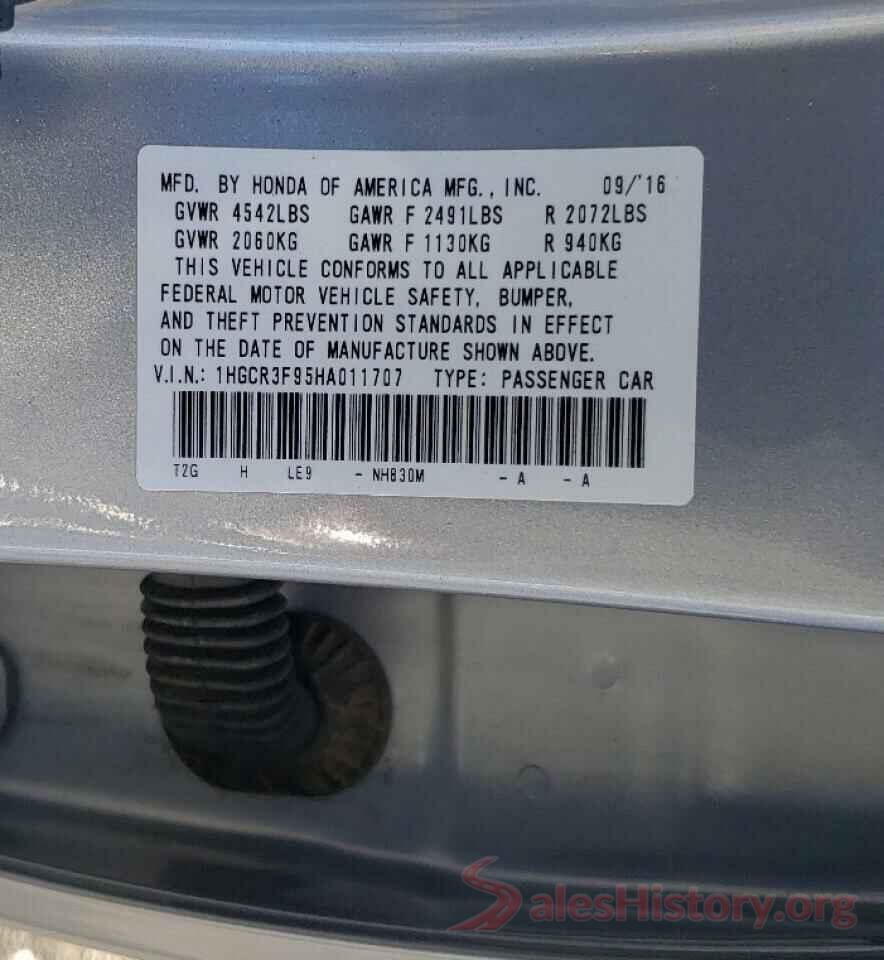 1HGCR3F95HA011707 2017 HONDA ACCORD