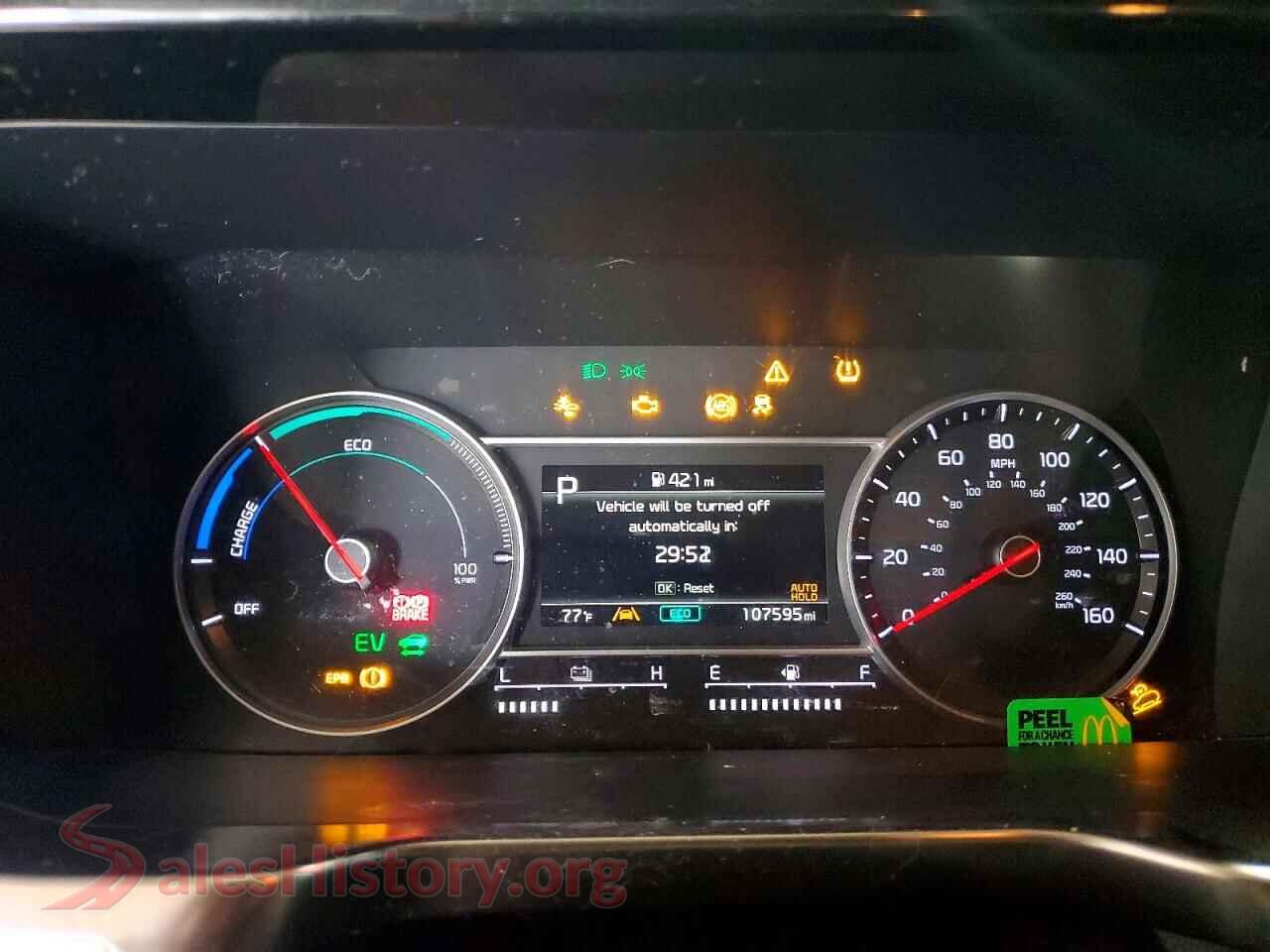 2022 KIA SORENTO VIN KNDRG4LG3N5090984, interior center console