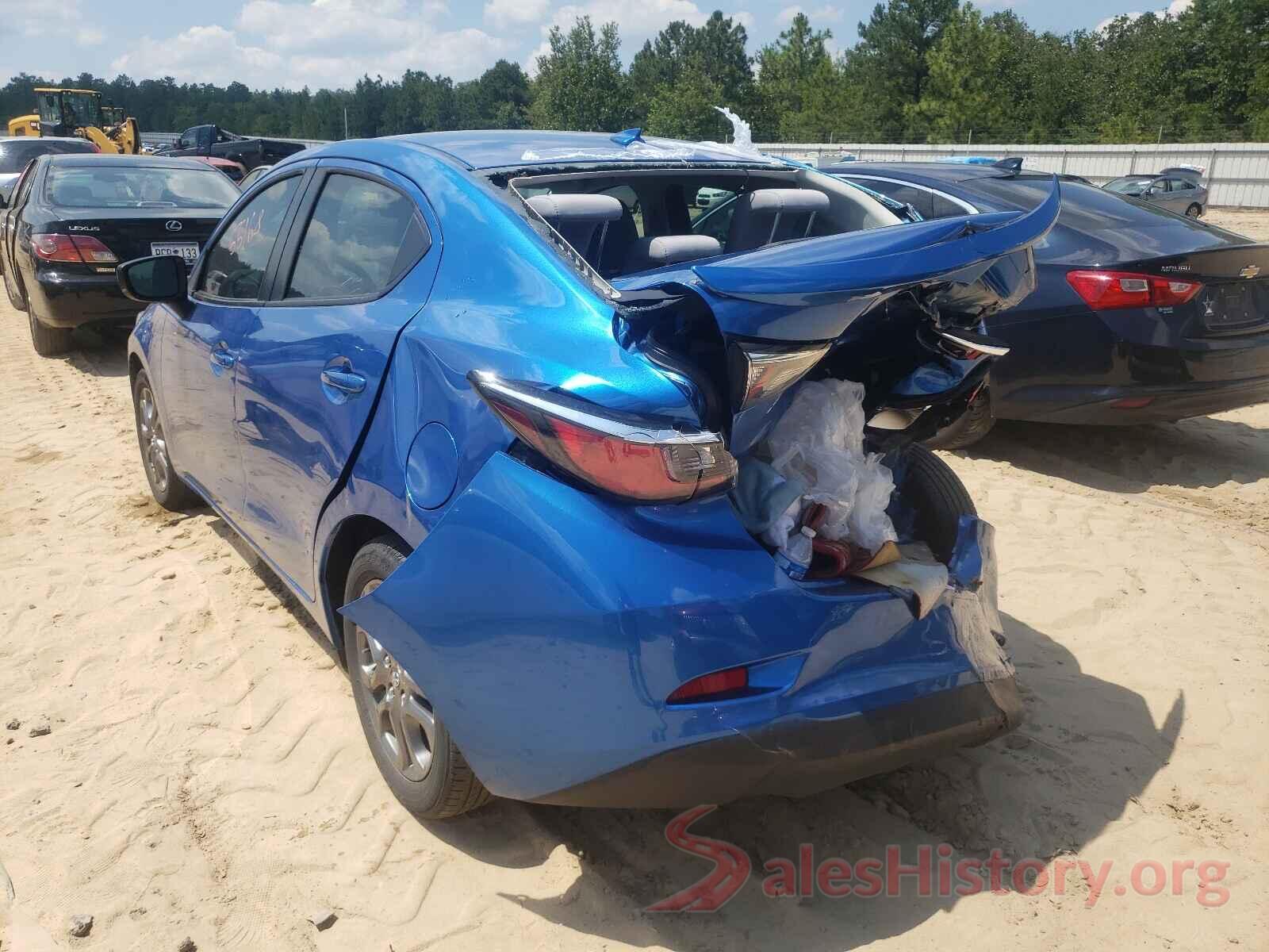 3MYDLBYV4KY523505 2019 TOYOTA YARIS