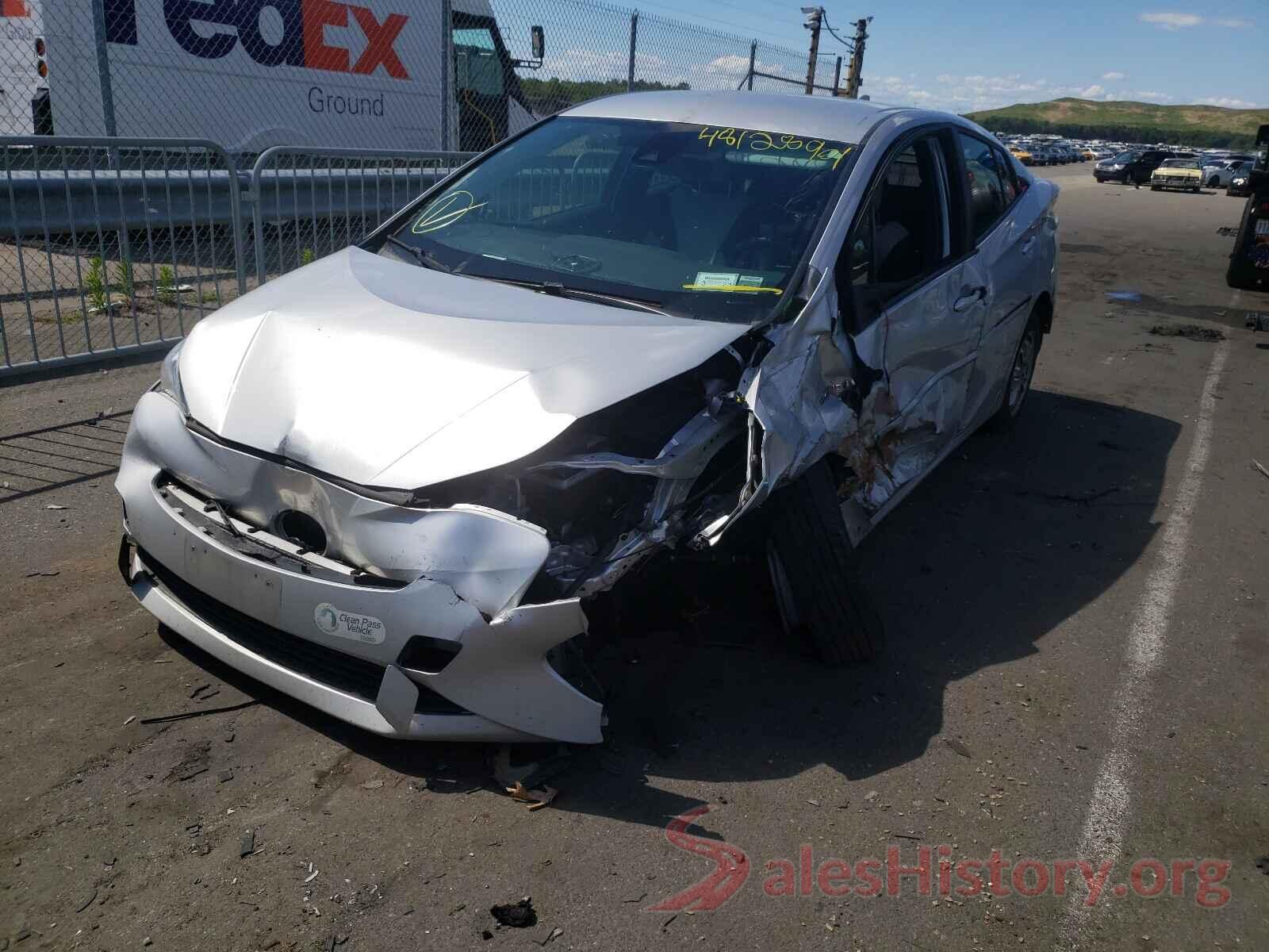 JTDKBRFU8H3543463 2017 TOYOTA PRIUS