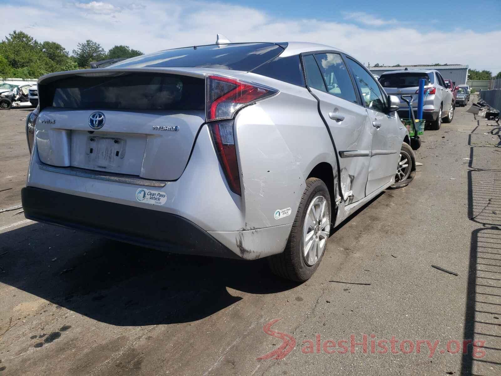 JTDKBRFU8H3543463 2017 TOYOTA PRIUS