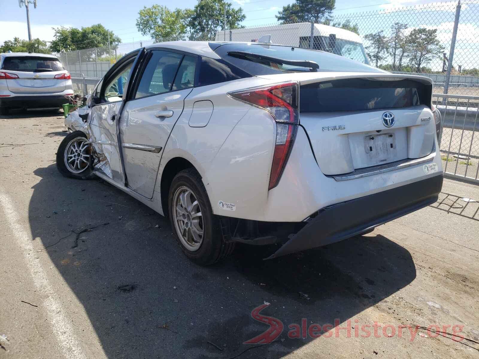 JTDKBRFU8H3543463 2017 TOYOTA PRIUS