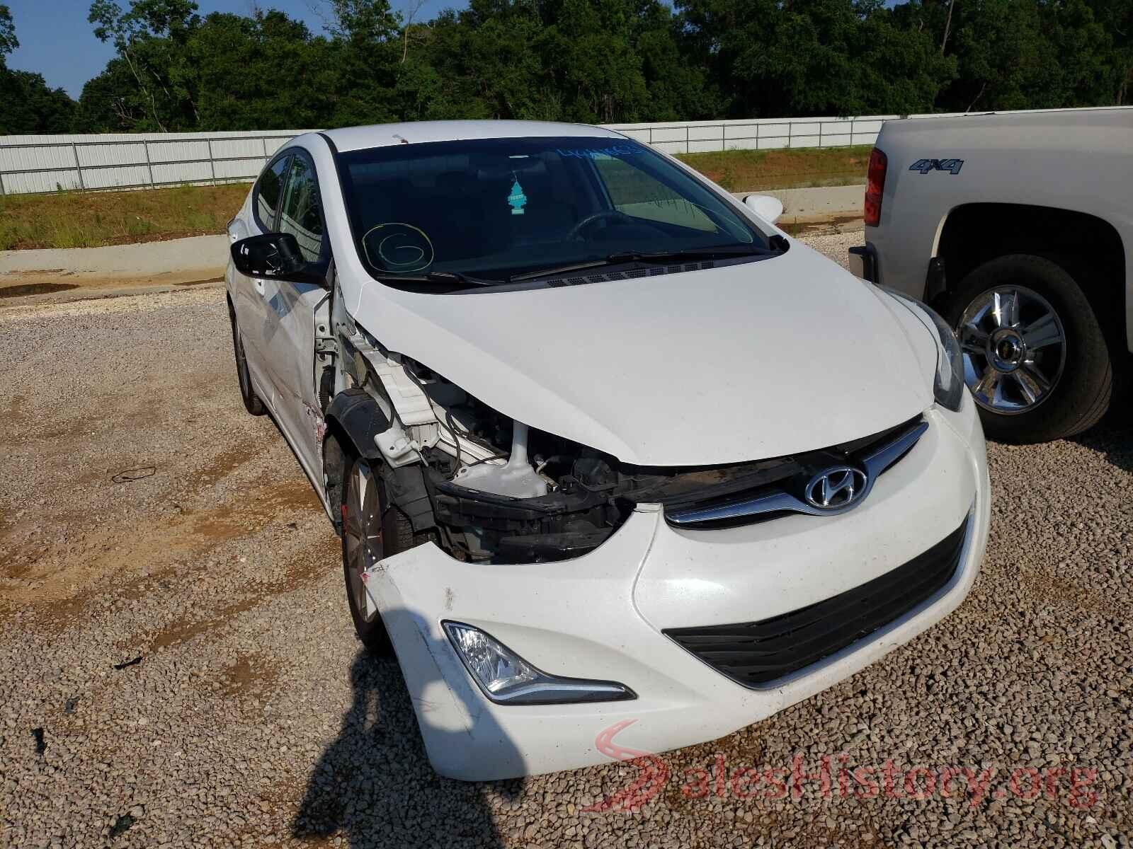 5NPDH4AE3GH758603 2016 HYUNDAI ELANTRA