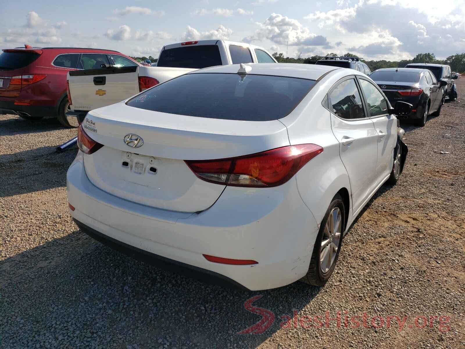 5NPDH4AE3GH758603 2016 HYUNDAI ELANTRA