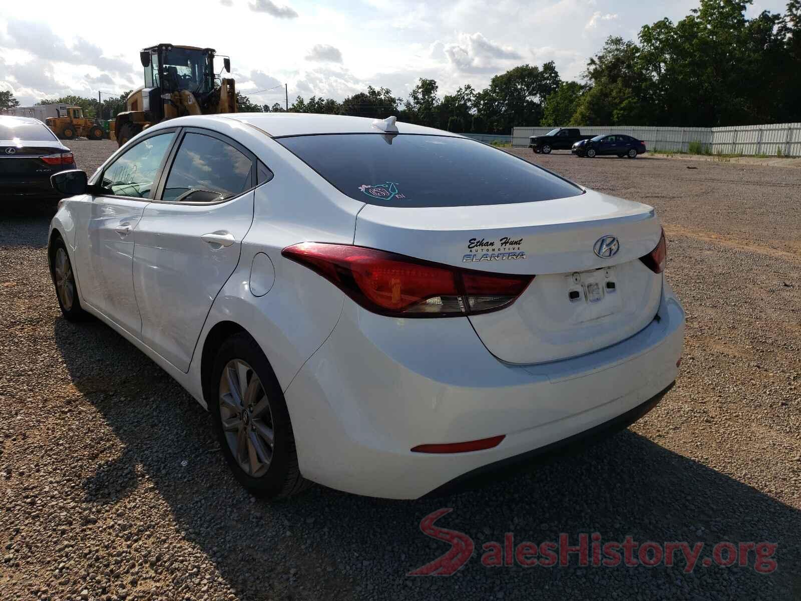 5NPDH4AE3GH758603 2016 HYUNDAI ELANTRA