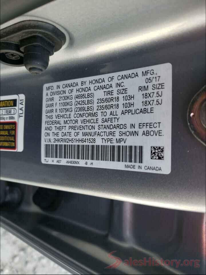 2HKRW2H51HH641528 2017 HONDA CRV