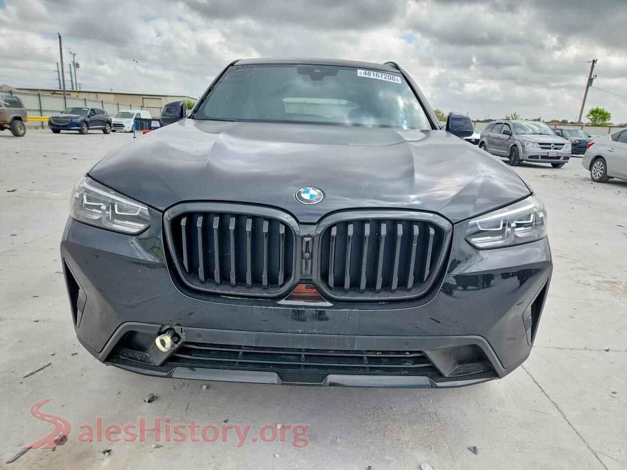 2023 BMW X3 VIN 5UX43DP00P9T14242, rear view