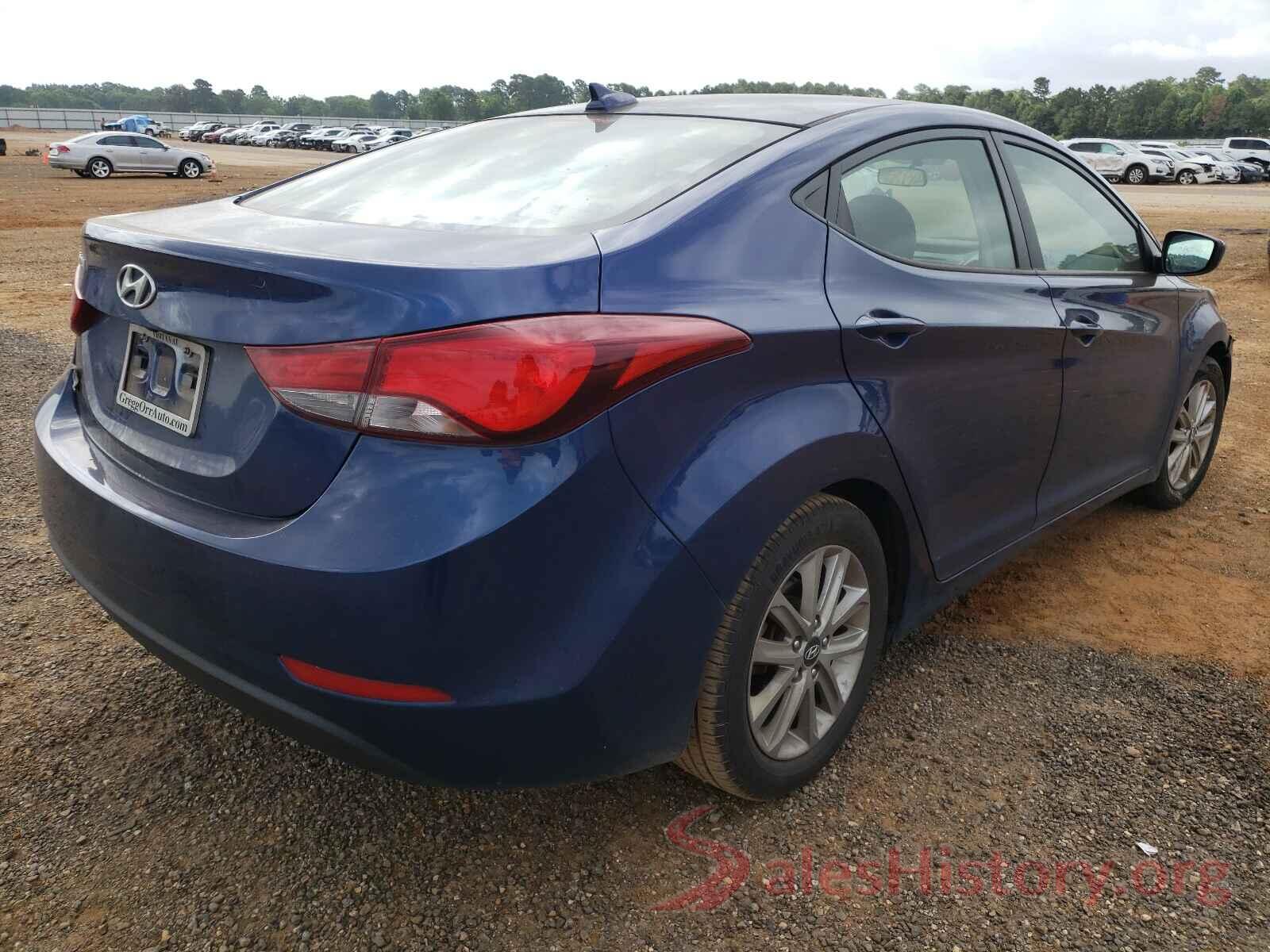 5NPDH4AE4GH758545 2016 HYUNDAI ELANTRA