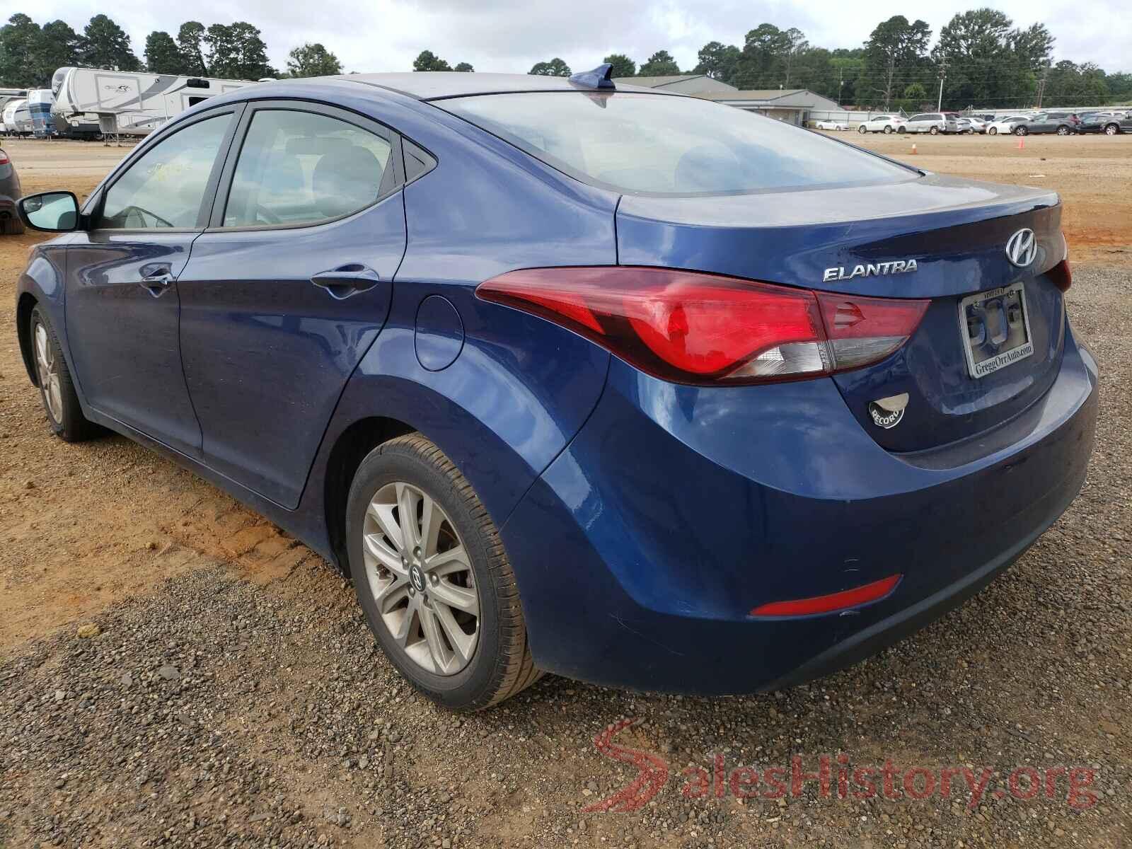 5NPDH4AE4GH758545 2016 HYUNDAI ELANTRA