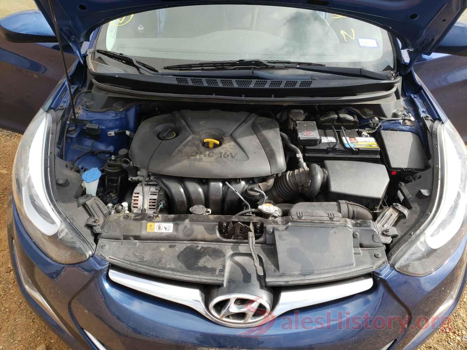 5NPDH4AE4GH758545 2016 HYUNDAI ELANTRA