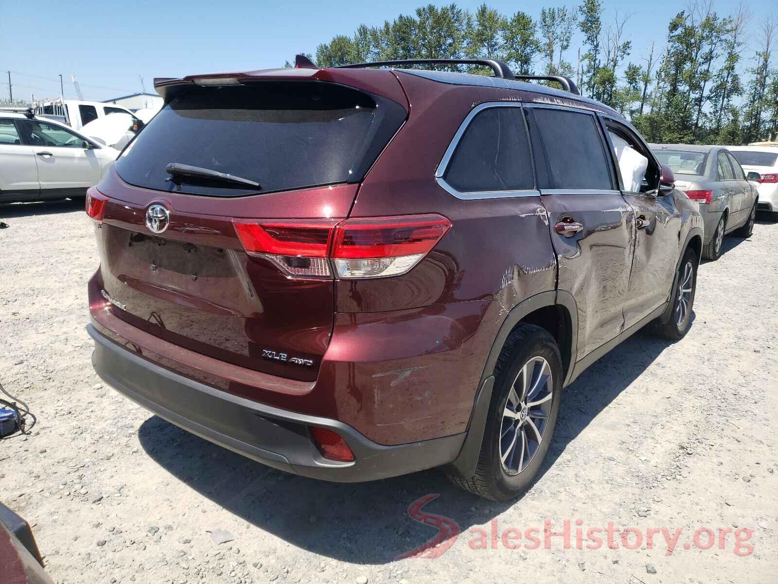 5TDJZRFHXKS700653 2019 TOYOTA HIGHLANDER