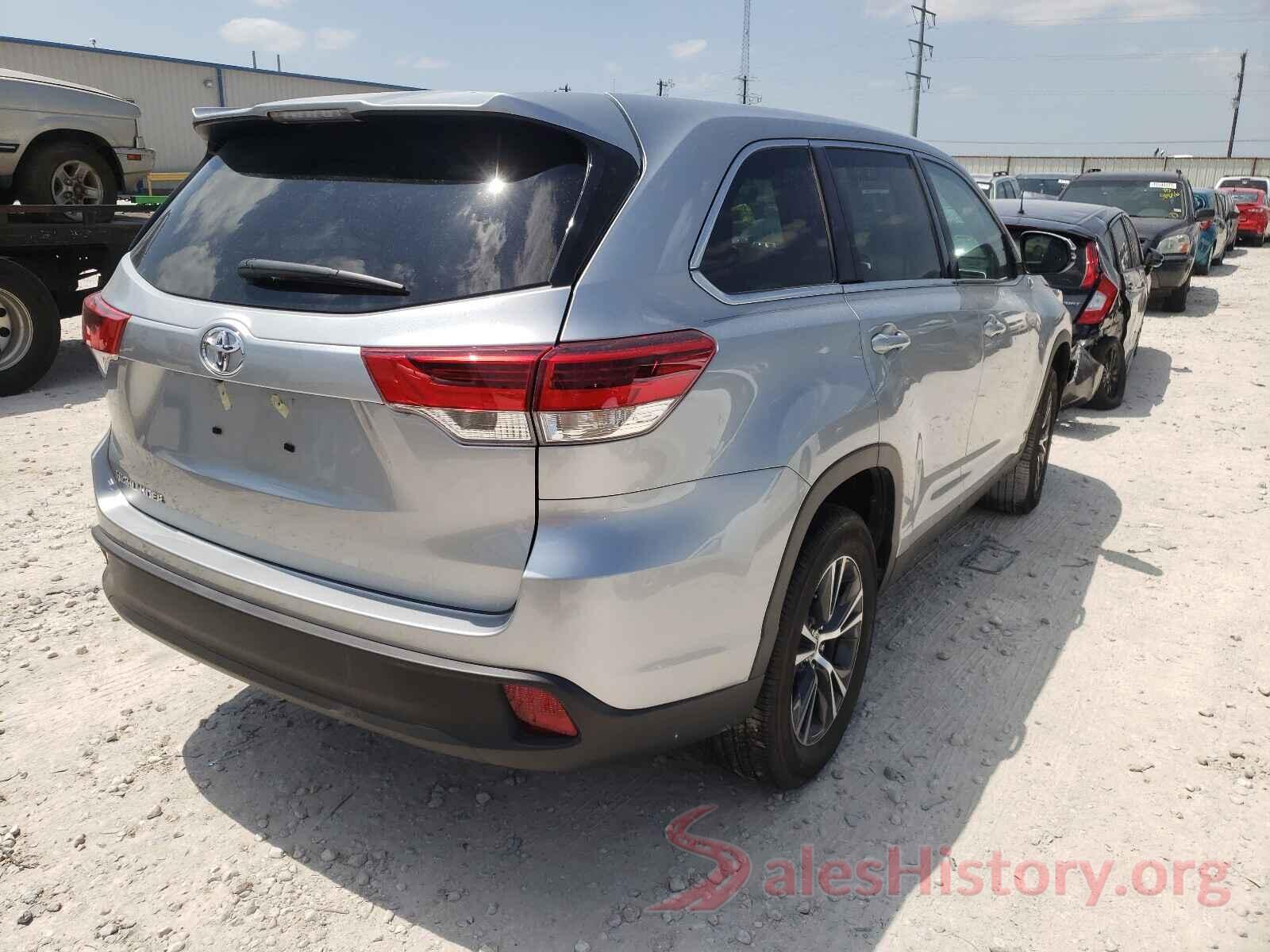 5TDZZRFH4KS369846 2019 TOYOTA HIGHLANDER