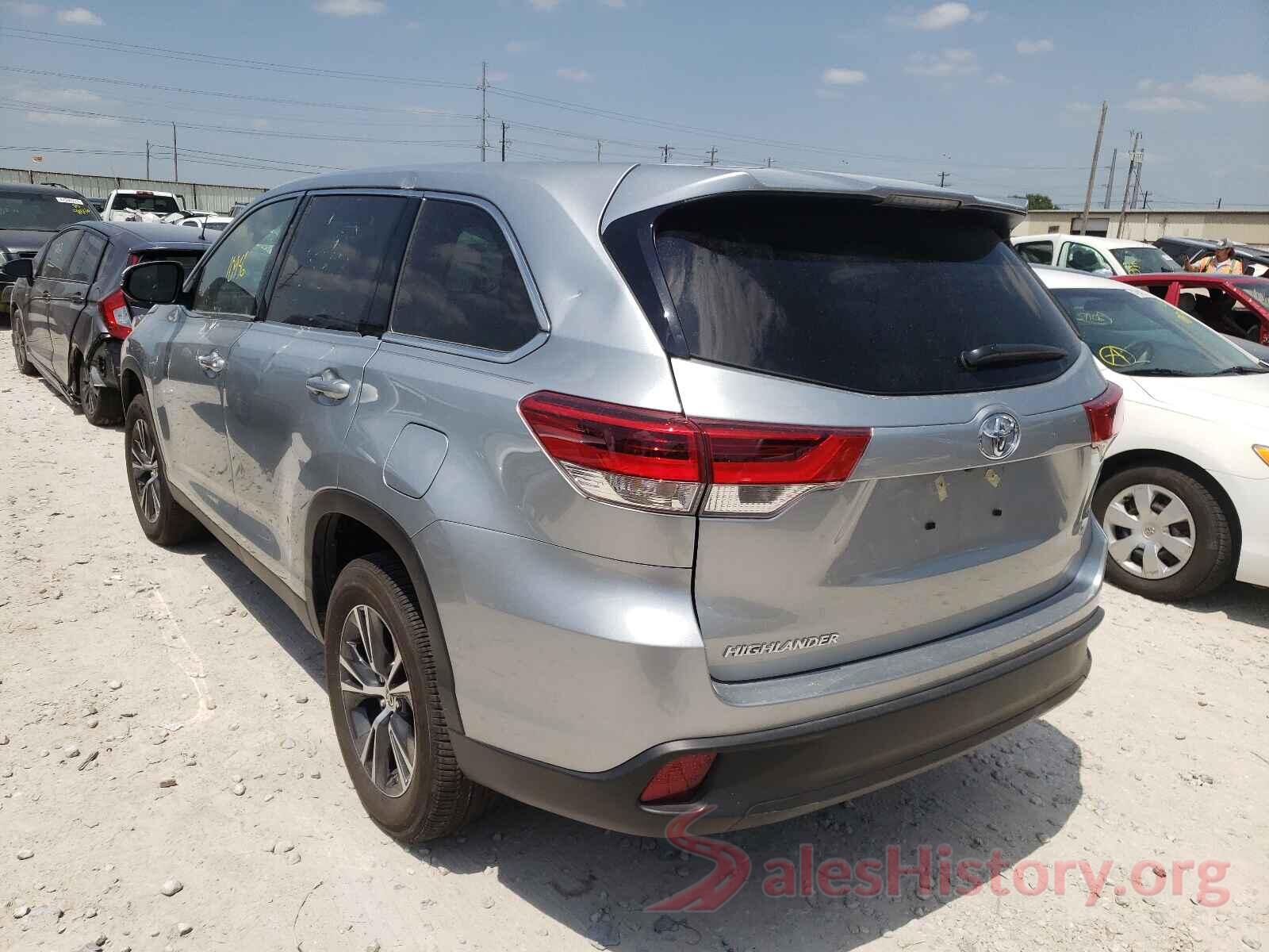 5TDZZRFH4KS369846 2019 TOYOTA HIGHLANDER