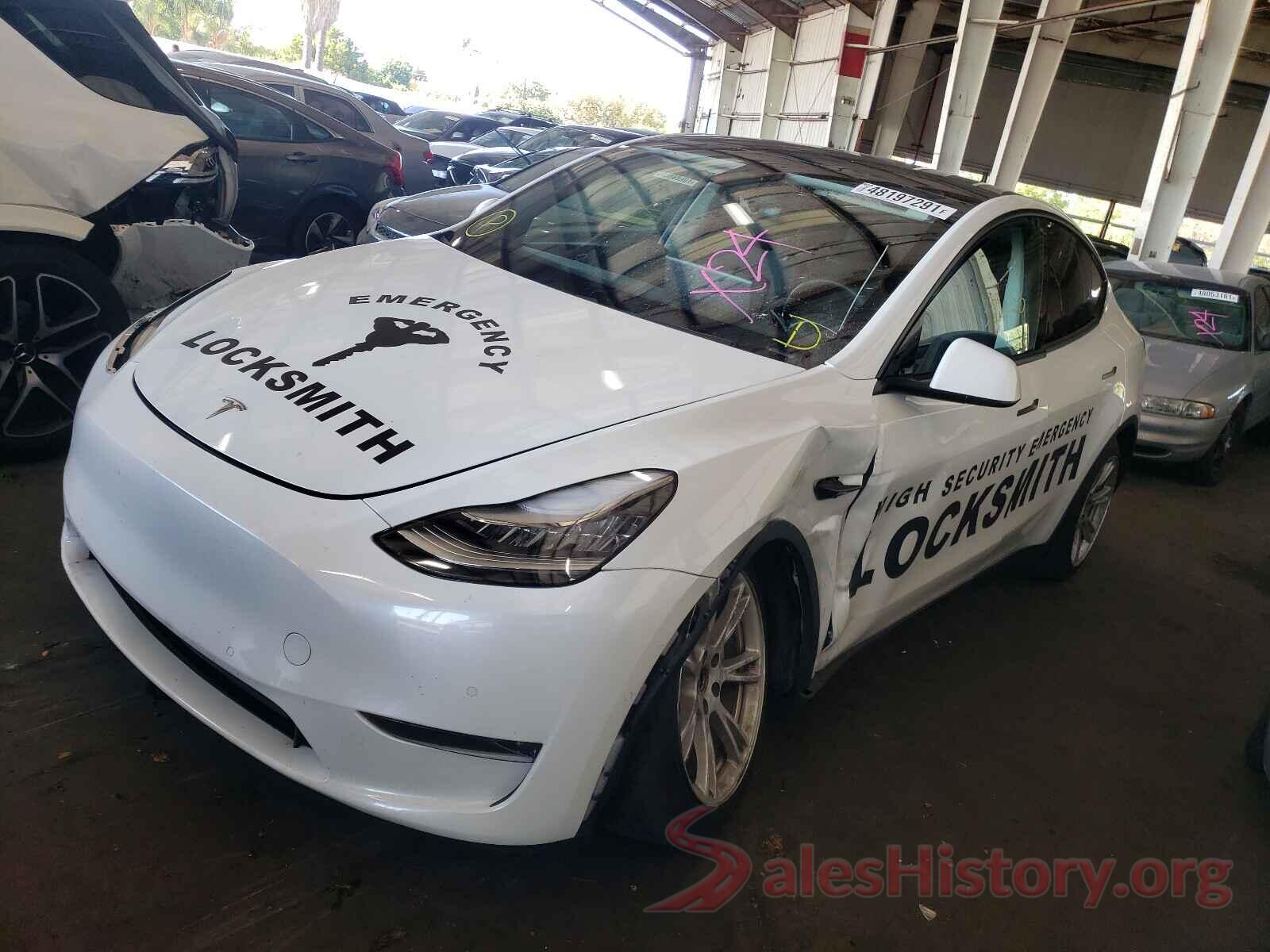 5YJYGDEE5LF036959 2020 TESLA MODEL Y