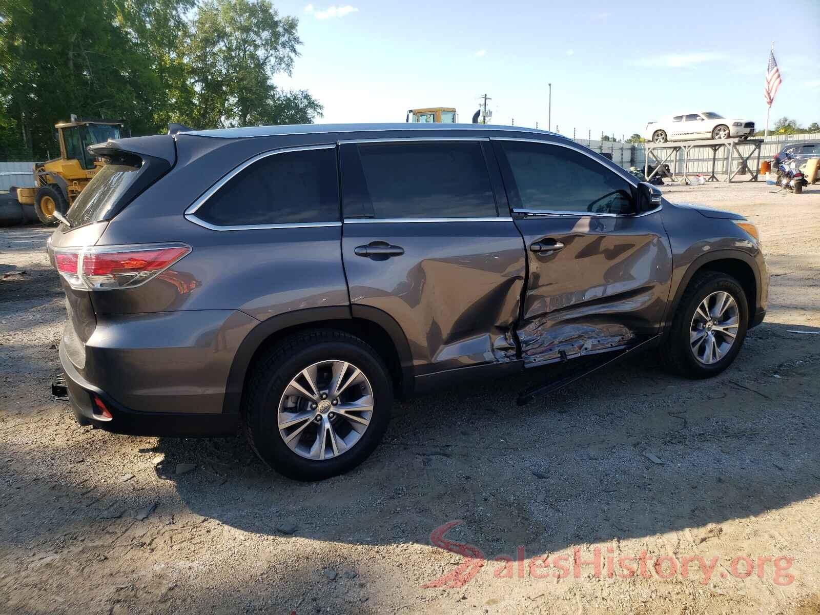 5TDKKRFH5ES029695 2014 TOYOTA HIGHLANDER