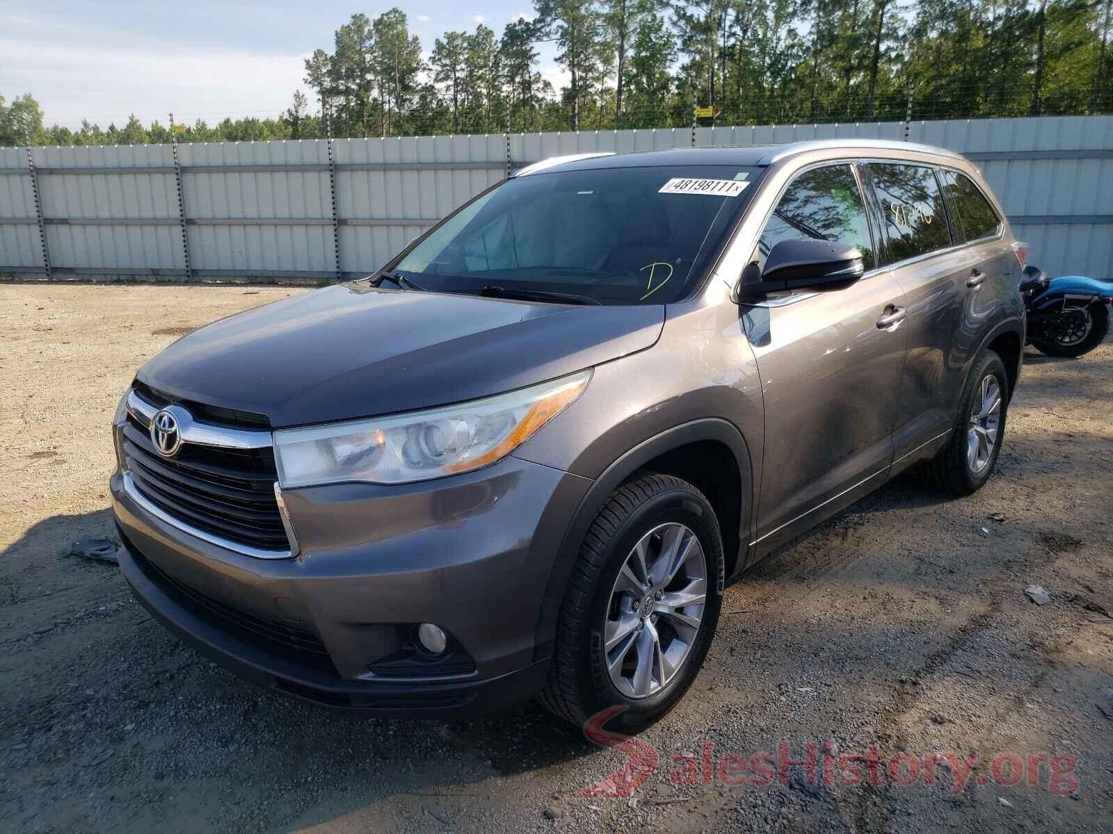 5TDKKRFH5ES029695 2014 TOYOTA HIGHLANDER