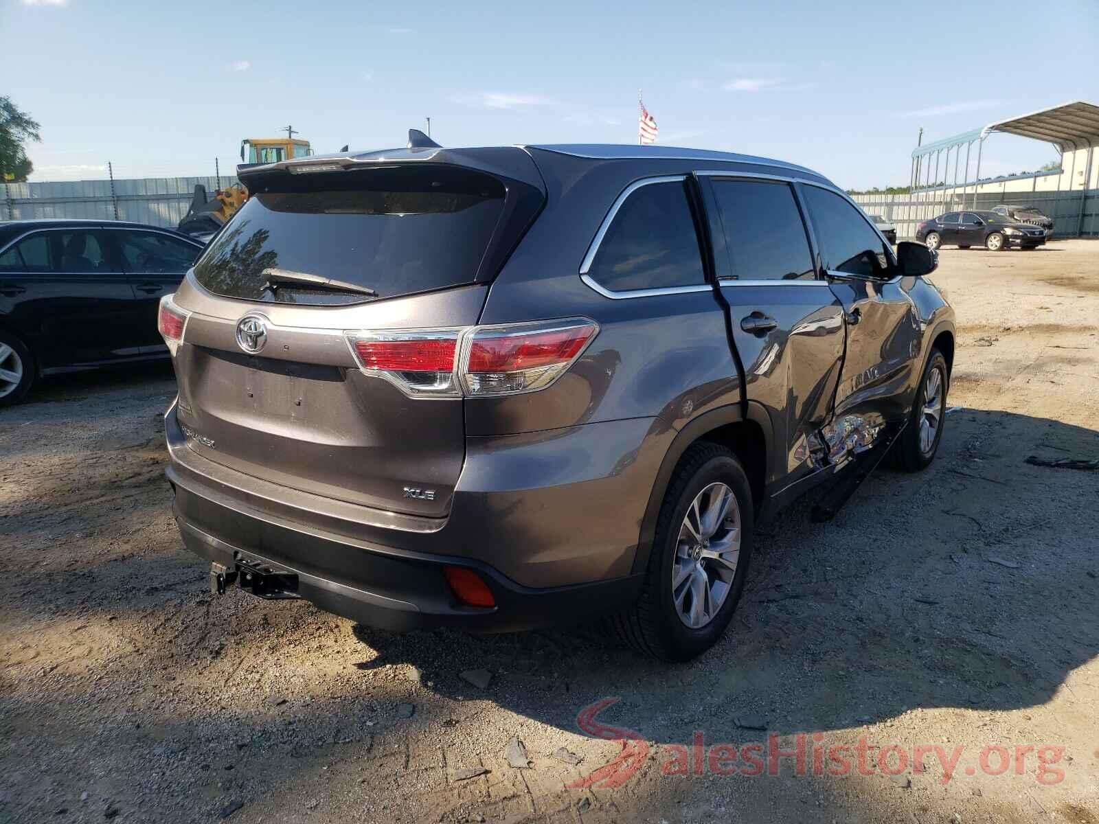 5TDKKRFH5ES029695 2014 TOYOTA HIGHLANDER