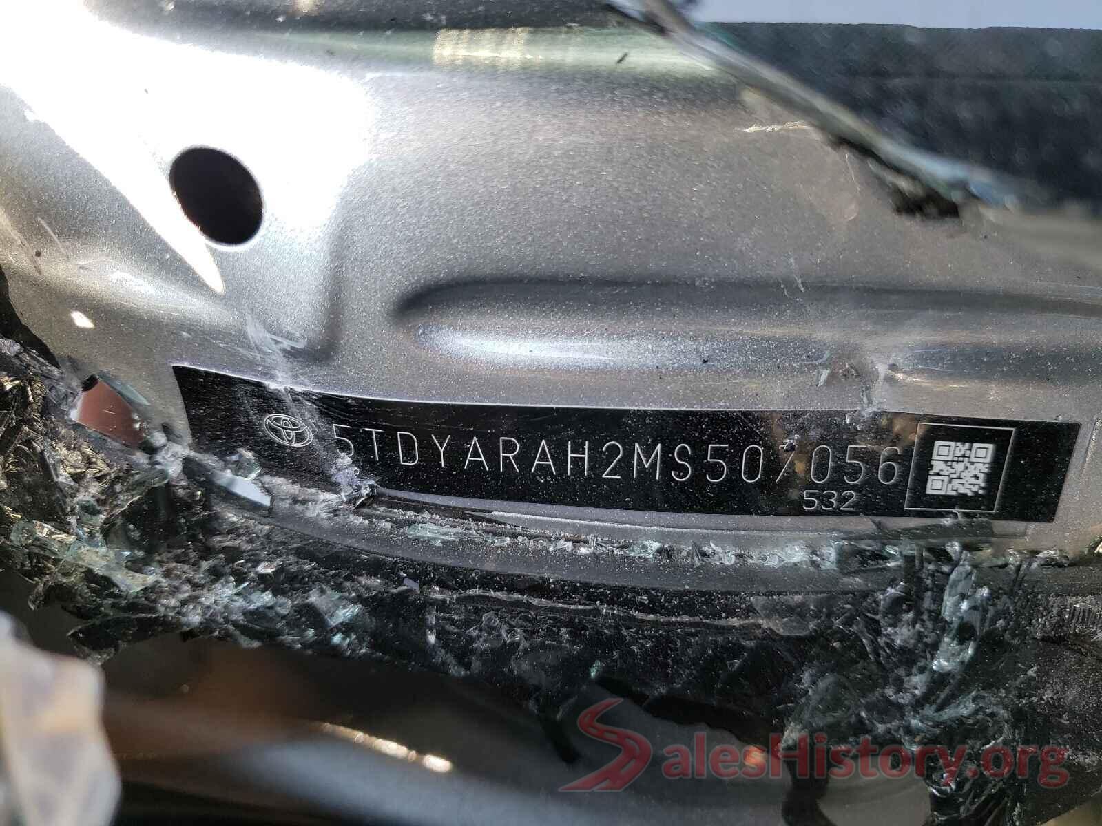 5TDYARAH2MS507056 2021 TOYOTA HIGHLANDER