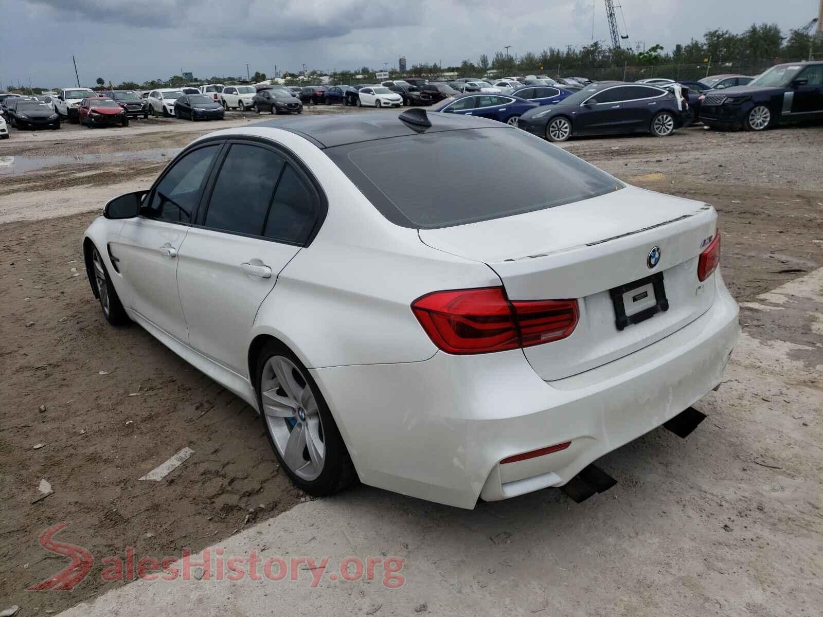 2016 BMW M3 VIN WBS8M9C5XG5E68247, right side view