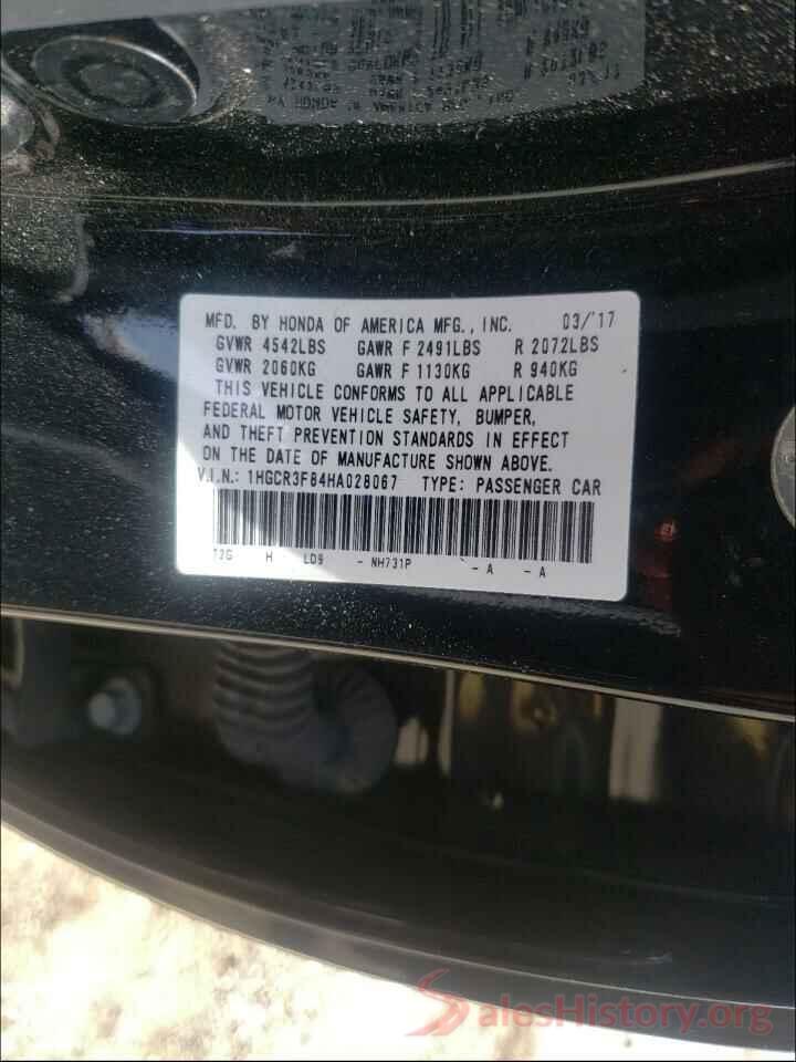 1HGCR3F84HA028067 2017 HONDA ACCORD