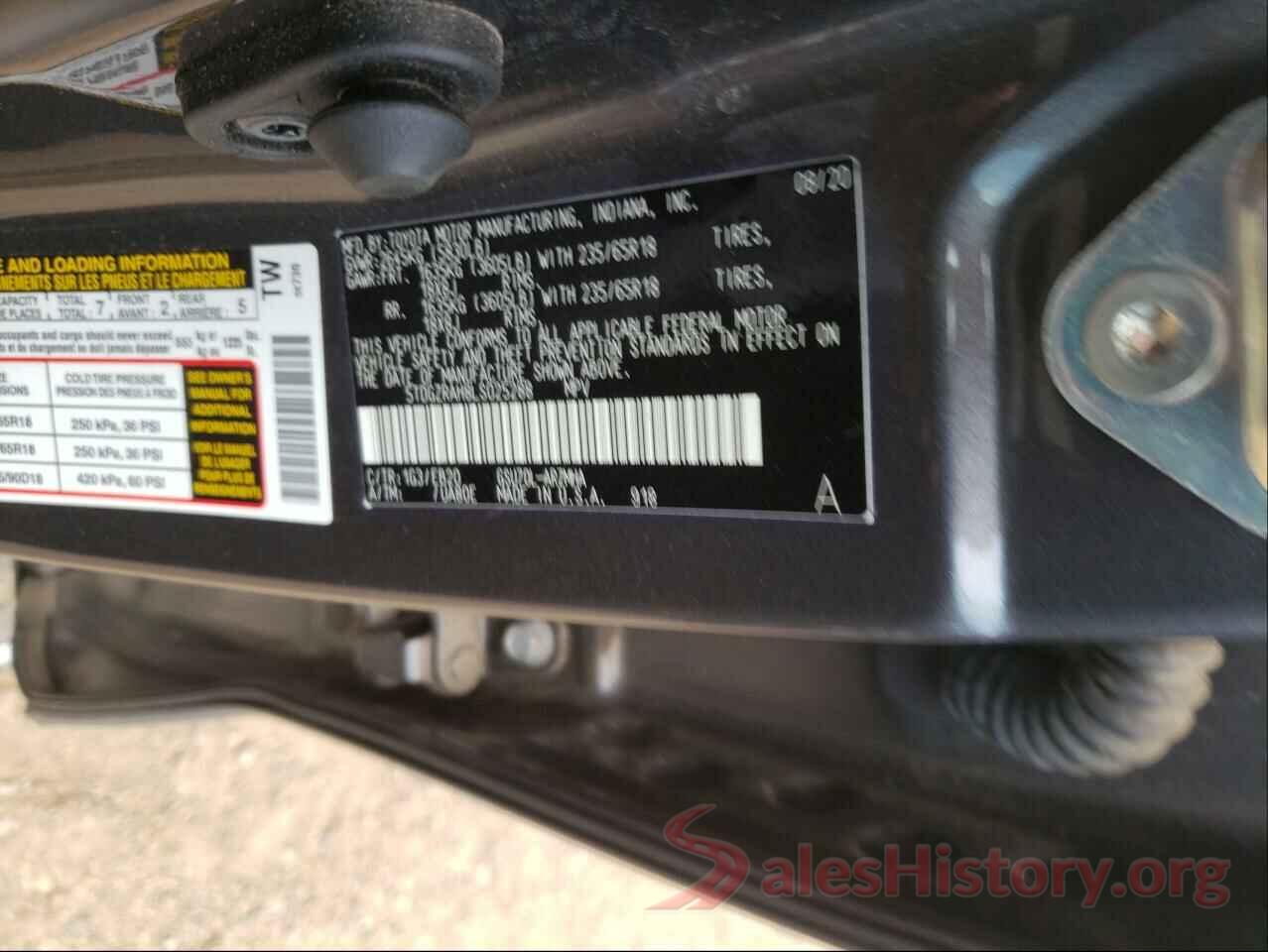 5TDGZRAH8LS025288 2020 TOYOTA HIGHLANDER