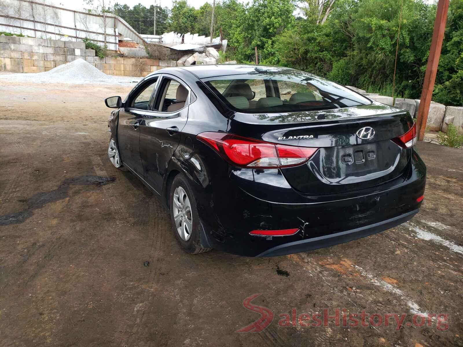 KMHDH4AE1GU645833 2016 HYUNDAI ELANTRA