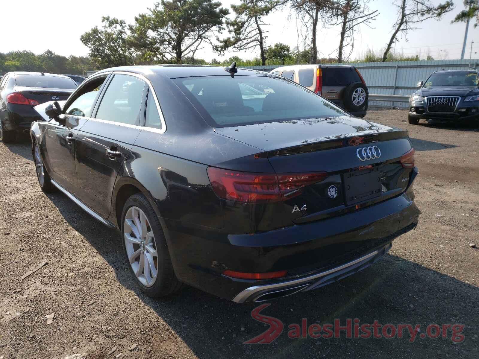 WAUDNAF44KA015002 2019 AUDI A4