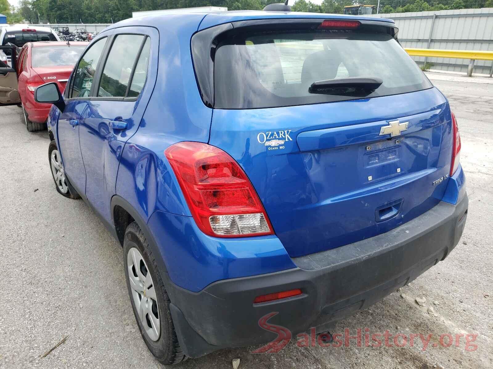 KL7CJKSB2GB757384 2016 CHEVROLET TRAX