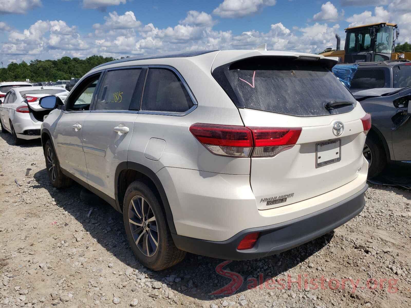 5TDKZRFH2KS559274 2019 TOYOTA HIGHLANDER