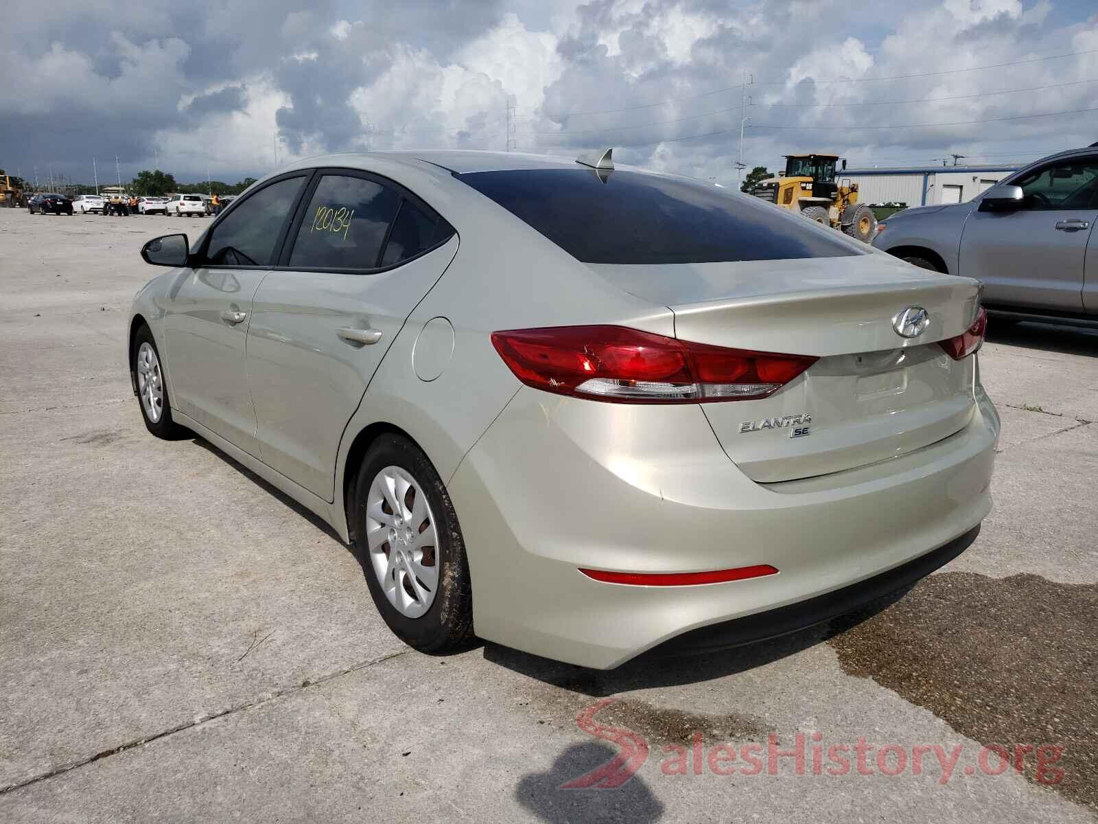 5NPD74LF5HH165464 2017 HYUNDAI ELANTRA