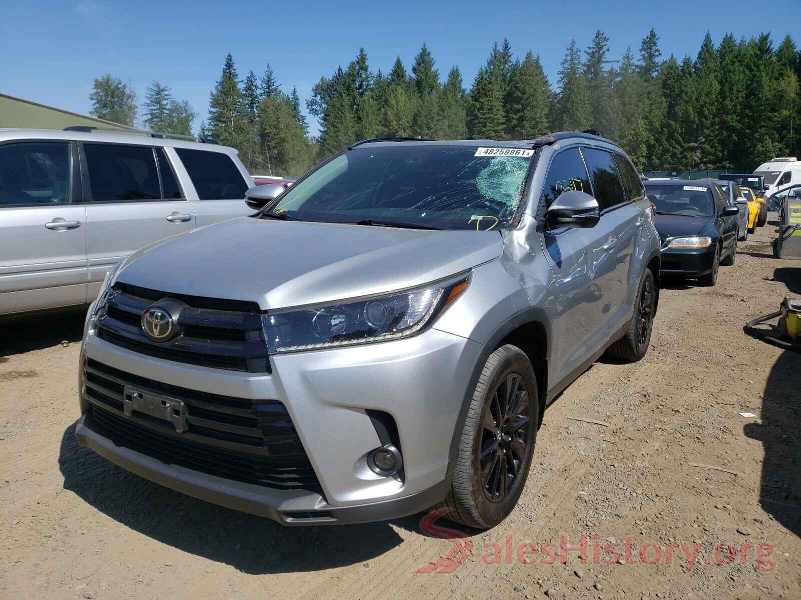 5TDJZRFHXKS573631 2019 TOYOTA HIGHLANDER