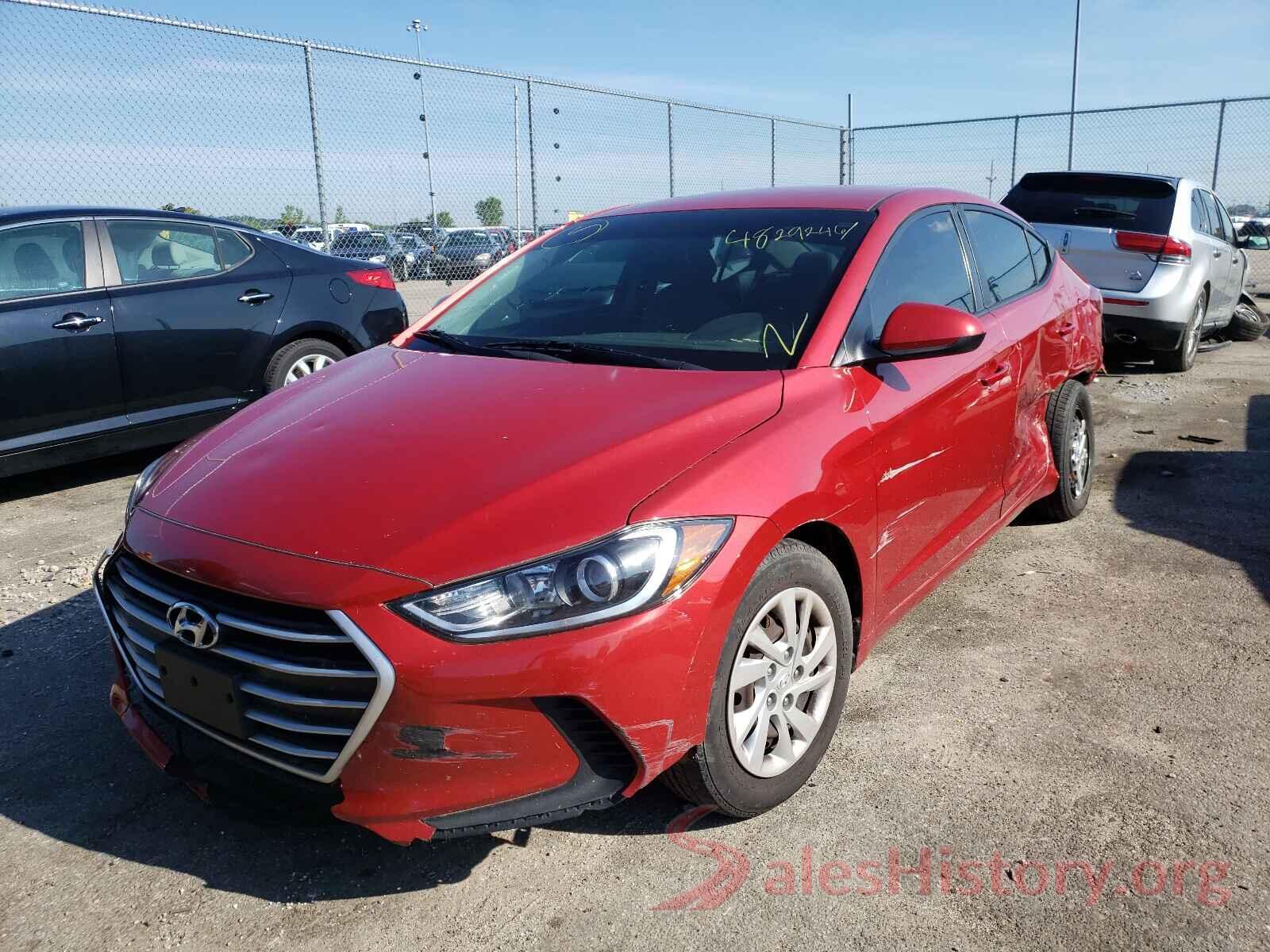 5NPD74LF8HH132183 2017 HYUNDAI ELANTRA