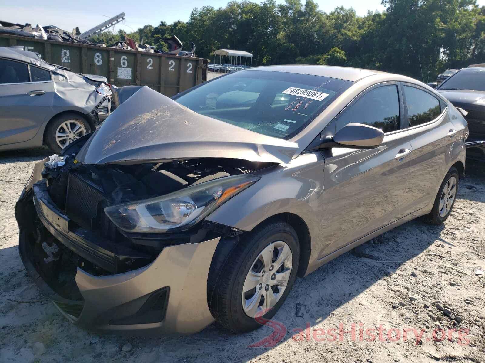 5NPDH4AE8GH771234 2016 HYUNDAI ELANTRA